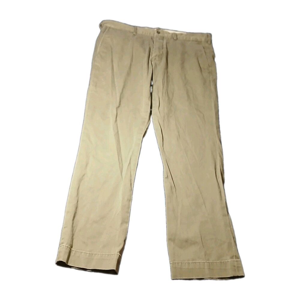 Polo Ralph Lauren Men’s Green Cotton Twill Chino Pants Slim Straight 36 30